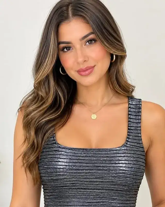 Cropped regata metalizado prata