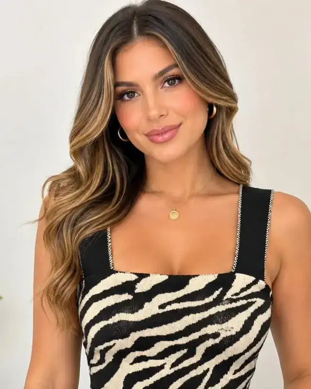 Cropped de tricô zebra